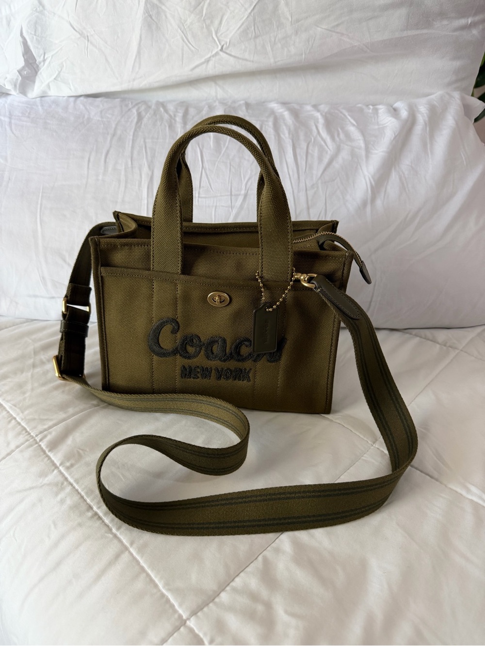 Coach Cargo Tote Bag 26 in Canvas (Olive)